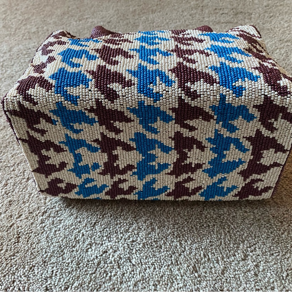 NEW! Anthropology beaded satchel/purse - Picture 5 of 10